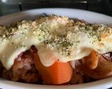 残り物アレンジ!鶏むね赤ワイン煮ドリア✨作り方7写真