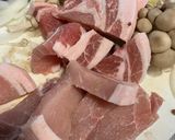 さっぱり豚肉のガリバタしょうゆ炒め作り方1写真