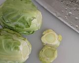 春の味🌸芽キャベツと豚肉のオイスター炒め作り方1写真