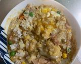 レンジ簡単クリーミーとんてき味炒飯弁当作り方10写真