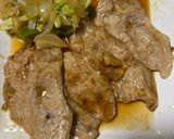 豚肉の生姜焼き、野菜炒め、サラダ作り方1写真