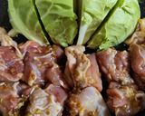まるごと春キャベツのステーキ麹鶏肉添え作り方4写真