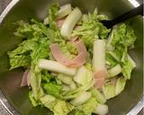 白菜とハムのサラダ作り方6写真