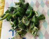肉詰めピーマンリメイク めんつゆ酢鶏作り方1写真