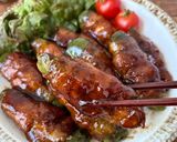 ☆簡単☆肉巻きピーマンの濃厚甘辛ソース煮作り方6写真