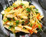 混ぜるだけ♪ 長芋×キムチ×カイワレ和え作り方2写真