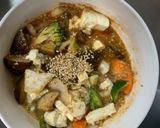 肉無豆腐中華風コク旨梅ウスター味野菜炒め作り方19写真