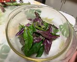 金時草の炊き込みご飯作り方3写真