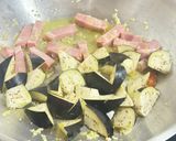 茄子と舞茸とベーコンの和風パスタ作り方5写真