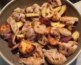 鶏肉と秋野菜の甘辛バター♫作り方4写真