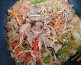 簡単今夜の夕飯！えのき豚肉韓国チャプチェ主菜作り方8写真