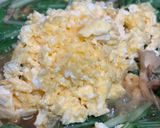 たもぎ茸と水菜のふわとろ卵炒め作り方10写真