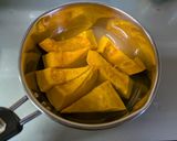 かぼちゃのひき肉あんかけ作り方1写真