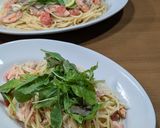 秋鮭のクリーミーパスタ作り方7写真