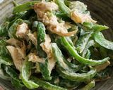ピーマンと鶏ささみの胡麻マヨ和え作り方7写真