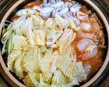 寒い日今日の夕飯！白菜厚揚韓国風キムチ鍋作り方9写真