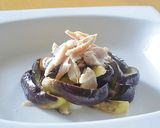 レンジで ! なすと鶏むね肉の香味だれ♪作り方4写真