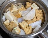 かえしと顆粒だしで☆ゲソ大根がんもの煮物作り方2写真