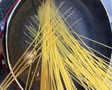 納豆とさばみそ缶のパスタ作り方1写真