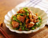 レンジで★豚肉といんげんのごま味噌和え作り方8写真