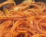 トマトペーストで作る 茄子とにんにくの焼きパスタ作り方11写真