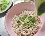サバ缶deジェノベーゼ風★蕎麦サラダ作り方2写真