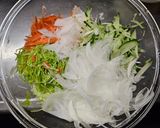 大和煮の彩りサラダ作り方1写真