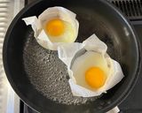 月見バーガーにピッタリサイズの目玉焼き🍳作り方6写真