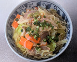 野菜たっぷりごま豆乳煮込み焼きそば作り方11写真