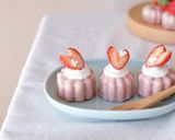幼児でも食べれるイチゴ米粉蒸しパン作り方7写真