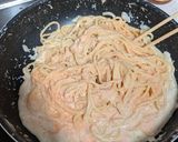 ワンパンで絶品♪明太カルボナーラパスタ作り方6写真