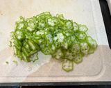田中家の”育ちすぎたオクラ”のかき揚げ作り方2写真