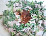 豚肉と春菊のサムジャン炒め作り方3写真