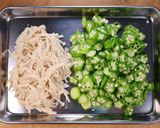冷奴😋🍺オクラとえのきの生姜おかか和え♪作り方3写真