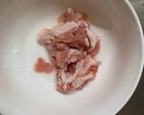 簡単中華風梅タコライス味青椒肉絲風作り方1写真