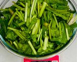 レンジで、ほうれん草の彩り巣篭もり作り方1写真