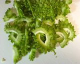 シャキシャキゴーヤとぼんじりの甘辛炒め作り方1写真