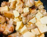 三つの具材で●親子豆腐丼作り方2写真