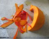 野菜たっぷり、赤かぼちゃの冷やし中華風作り方1写真