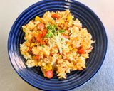 チョリソーと野菜のピラフ作り方5写真