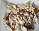 鯛とさつまいもの鮎魚醤焼きうどん作り方2写真