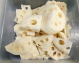 れんこんの味噌バターきんぴら作り方1写真