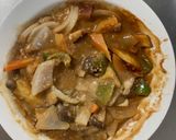 お一人様洋風梅レモン味根菜たっぷり野菜炒作り方21写真