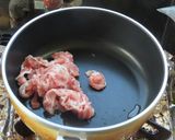 豚肉と棒湯葉と黒木耳の中華風炒めうどん作り方3写真