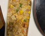 レンジ簡単クリーミーチャプチェ味炒飯弁当作り方13写真