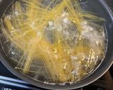 ニラ塩ミートソースパスタ作り方2写真