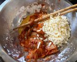 簡単！キムチチヂミ作り方2写真