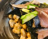 毎日の納豆●カツオのたたき添え作り方1写真