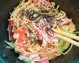 和風あっさり赤しそパスタ♪作り方3写真