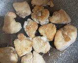 鶏むね肉ときのこのガーリック醤油炒め作り方3写真